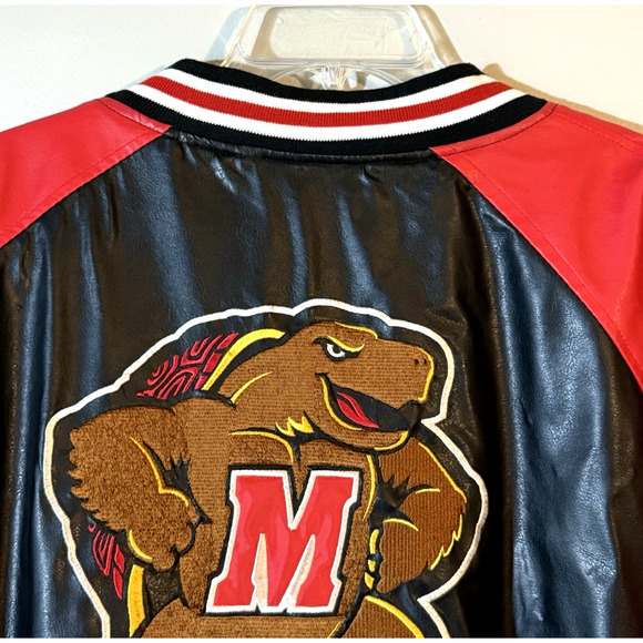 Steve & Barry's University of Maryland Terrapins Embroidered Varsity Jacket XL - Picture 3 of 11